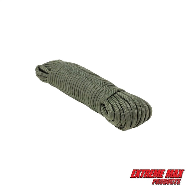 Extreme Max 3008.0478 OD Green Type III 550 Paracord Commercial Grade - 5/32" x 50' 3008.0478 - main
